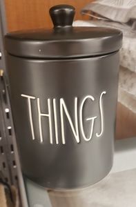 Rae Dunn black things container